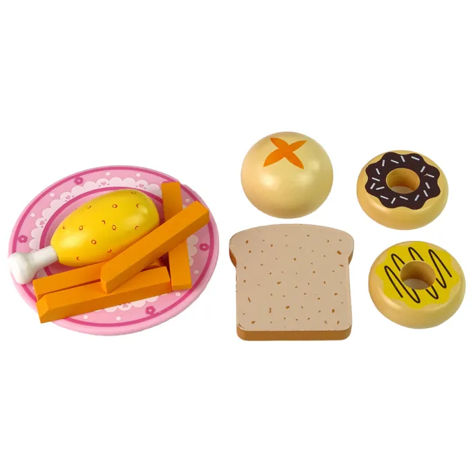 Drewniana mikrofalówka dziecięca z realistycznym pokrętłem i drzwiami