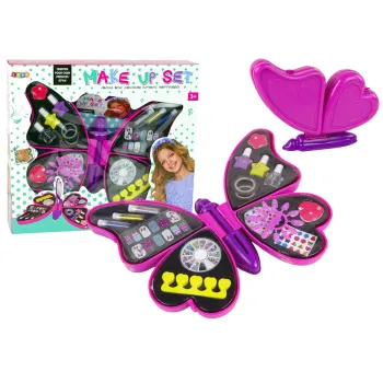 Zestaw do malowania paznokci Motyl dla dzieci z lakierami i brokatami