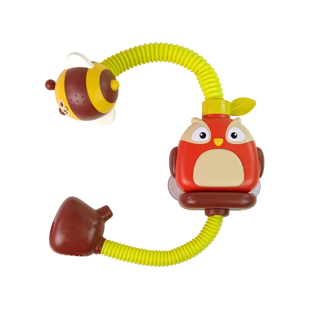 Interaktywny prysznic do wanny z motywem sówki i pszczółki