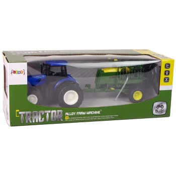 Zdalnie sterowany traktor i belarka w realistycznym wykonaniu