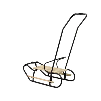 Sanki dla dzieci z szerokimi płozami i wysokim oparciem