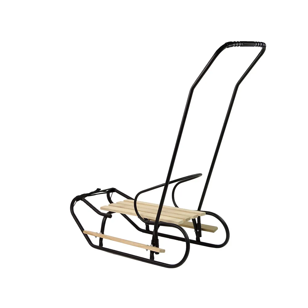 Sanki dla dzieci z szerokimi płozami i wysokim oparciem