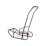 Dziecięce sanki z oparciem, pchaczem i wygodnym siedziskiem