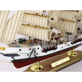 Ręcznie wykonany model okrętu Sorlandet z realistycznym pokładem