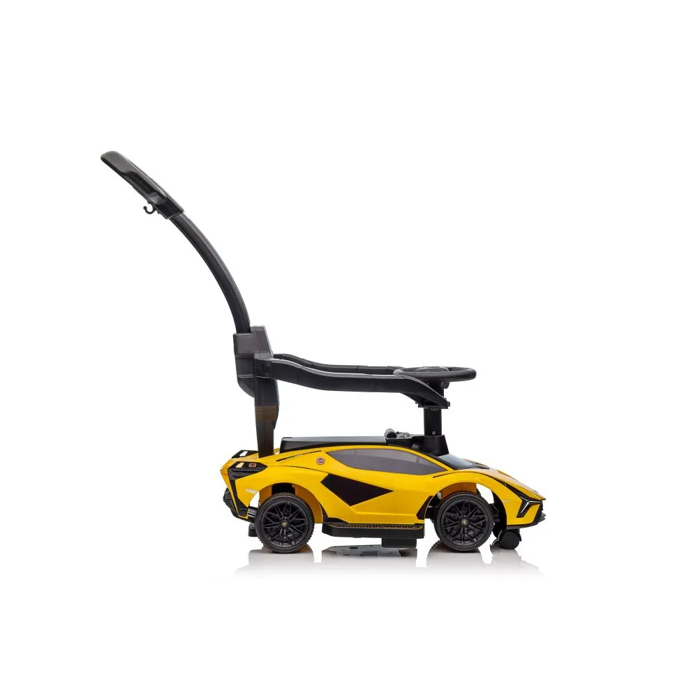 Zbliżenie kokpitu jeździka Lamborghini QLS-996T Ride-on dla dzieci