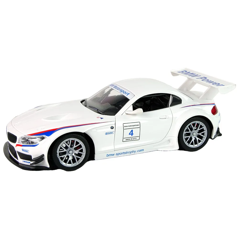 Model BMW Z4 R/C z widocznymi świecącymi światłami