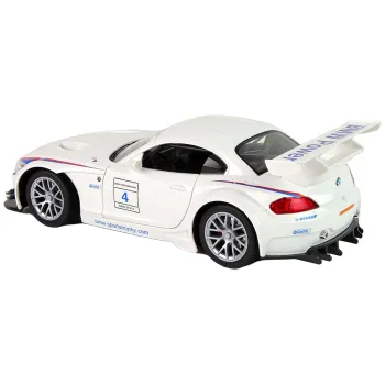 Zabawka BMW Z4 na pilota na tle akcesoriów zestawu