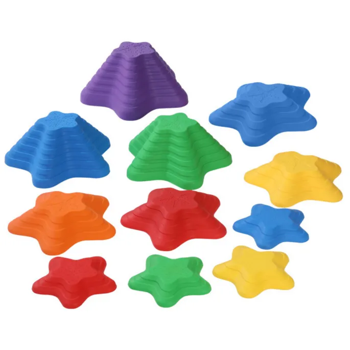 Zestaw 6 sensorycznych kamieni wspierający rozwój motoryki i równowagi u dzieci