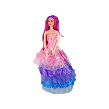 Zestaw lalka księżniczka z białym kucykiem i małymi bucikami