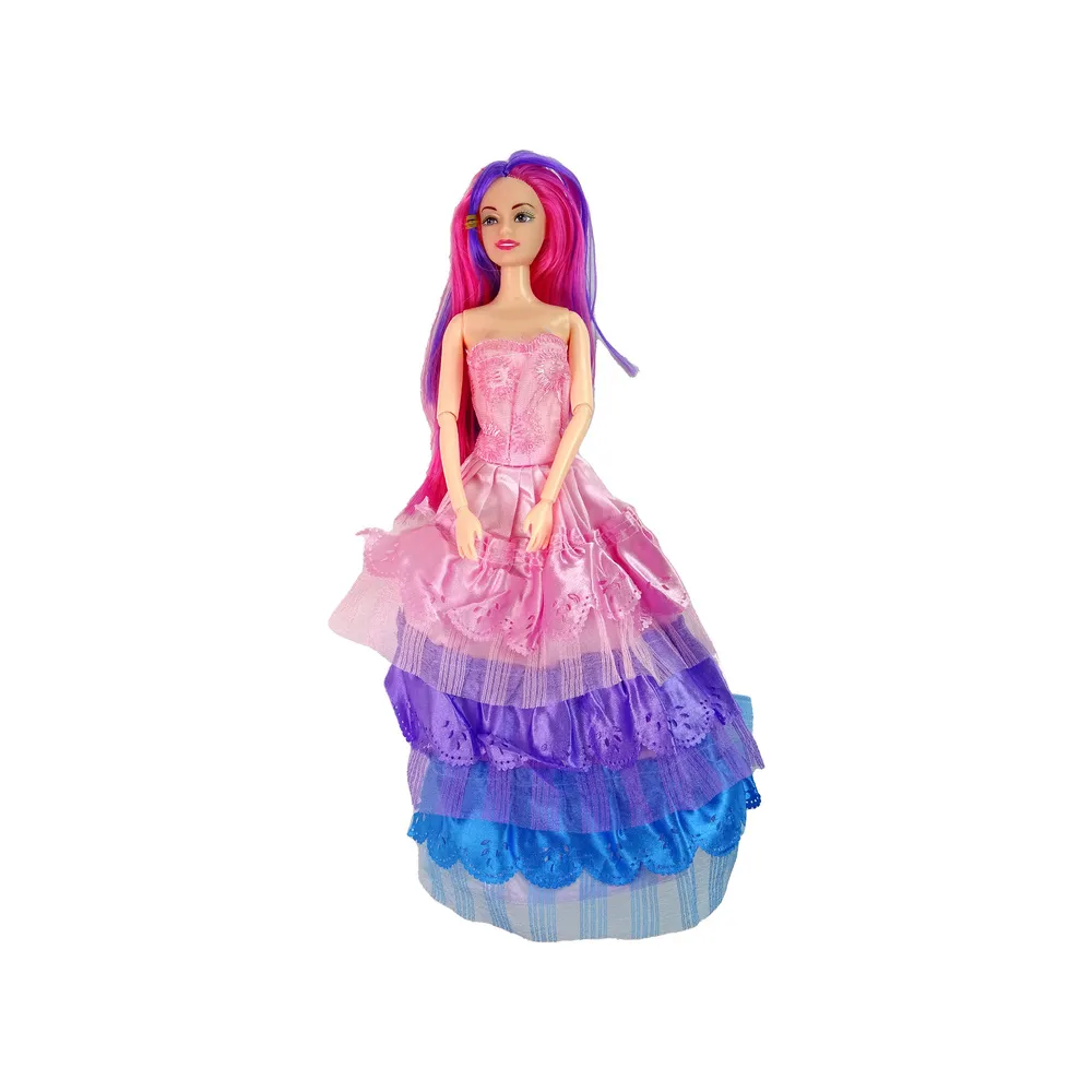 Zestaw lalka księżniczka z białym kucykiem i małymi bucikami