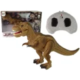 Brązowy Tyranozaur Rex z pilotem na podczerwień dla dzieci