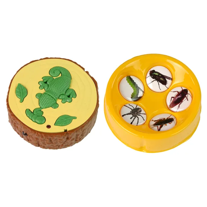 Dziecięca zabawka – zielony kameleon z efektami świetlnymi do sterowania