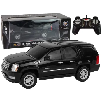 Czarny Cadillac Escalade R/C z efektami świetlnymi w skali 1:16