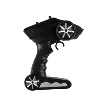 Szczegóły szarych i białych wykończeń na karoserii auta RC