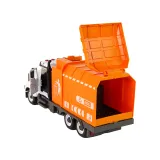 Duża zabawka śmieciarka z otwieranymi drzwiami i podnośnikiem