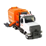 Zbliżenie na detale śmieciarki do zabawy i nauki