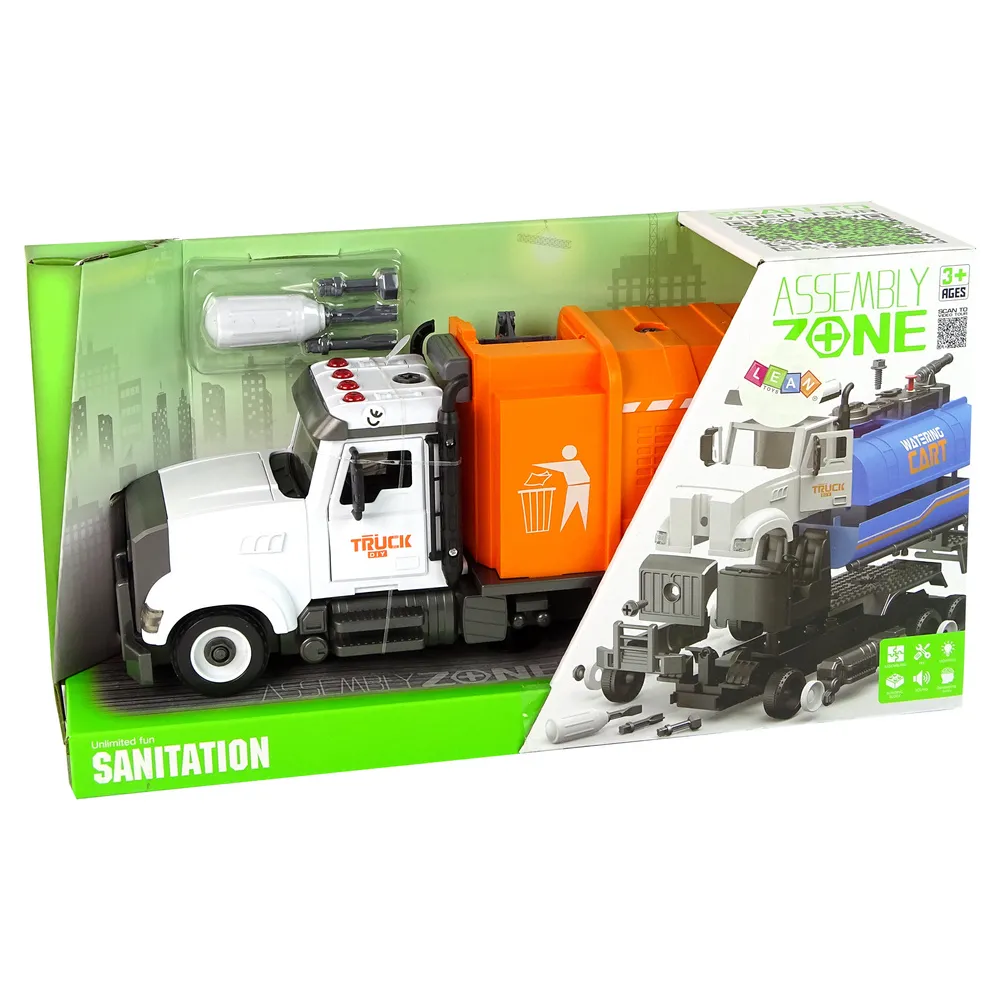 Zabawka śmieciarka edukacyjna rozwijająca zdolności manualne