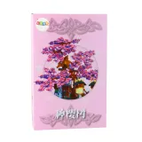 Klocki budowlane z motywem japońskiego drzewa wiśni, idealne na prezent