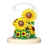 Realistyczne słoneczniki z klocków do zabawy i dekoracji dla dzieci i dorosłych