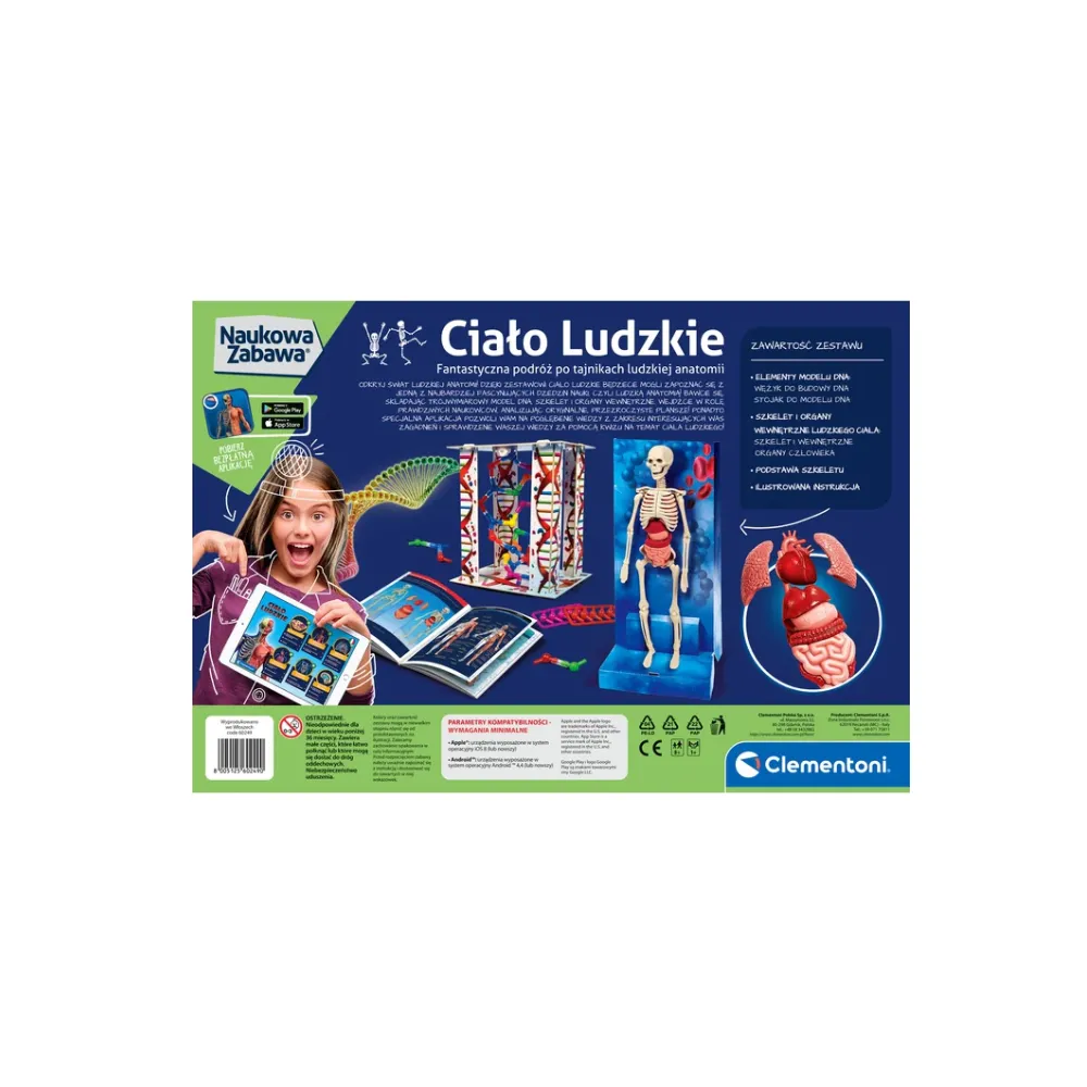 Zabawka edukacyjna wspierająca naukę biologii dla dzieci powyżej 8 roku