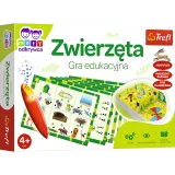 Dzieci grające w edukacyjną grę Zwierzęta Magiczny ołówek Trefl