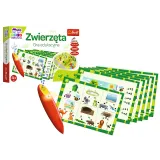 Plansza edukacyjnej gry Zwierzęta Magiczny ołówek Trefl z akcesoriami