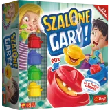 Zestaw gry rodzinnej Szalone Gary Trefl 01767 na stole