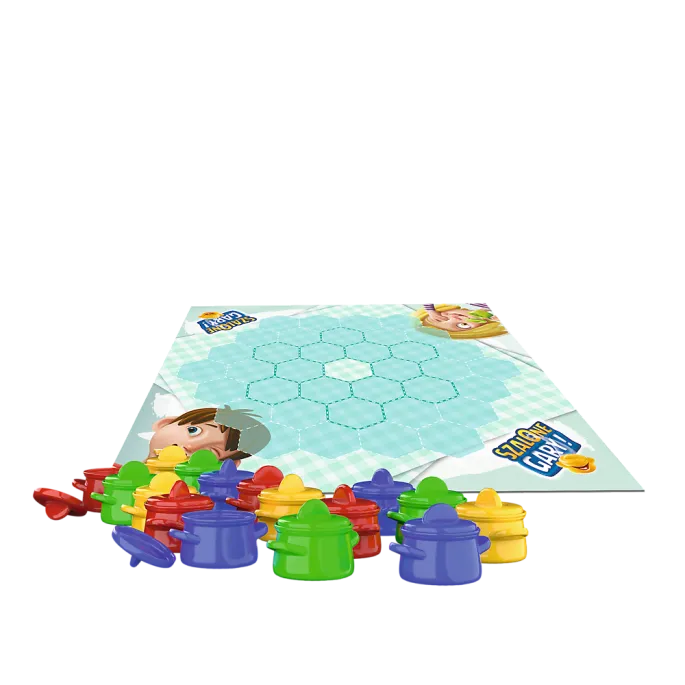 Elementy gry Szalone Gary w kolorowych garnuszkach