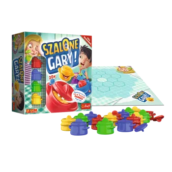 Opakowanie gry Szalone Gary Trefl z widocznym logo