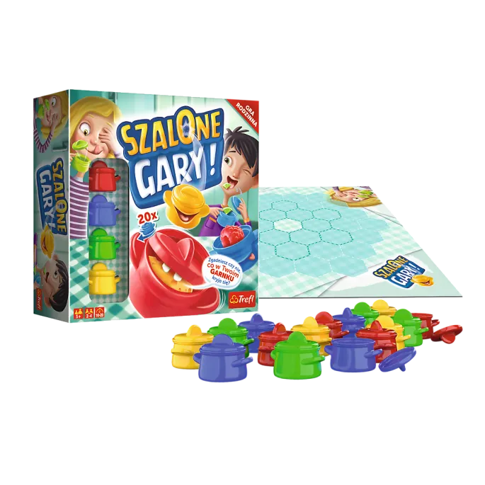 Opakowanie gry Szalone Gary Trefl z widocznym logo