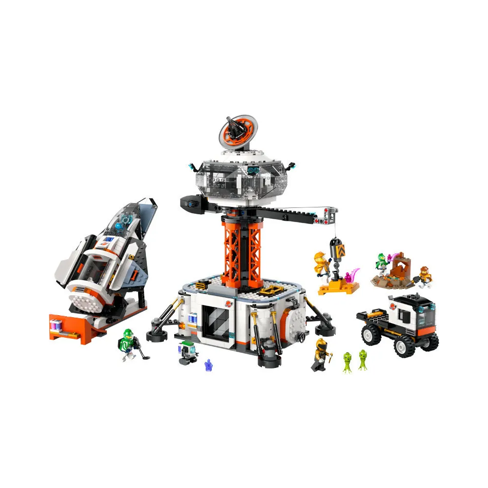 LEGO CITY 60434 – rozbudowana baza kosmiczna z minifigurkami i pojazdami