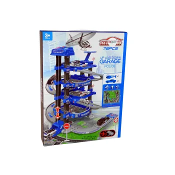 Zestaw policyjny parking 1:64 zabawka edukacyjna dla dzieci od 3 lat