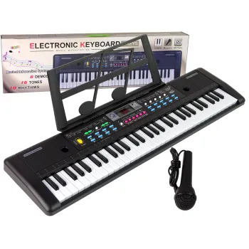 Keyboard MQ-6112 z mikrofonem i uchwytem na nuty dla dzieci