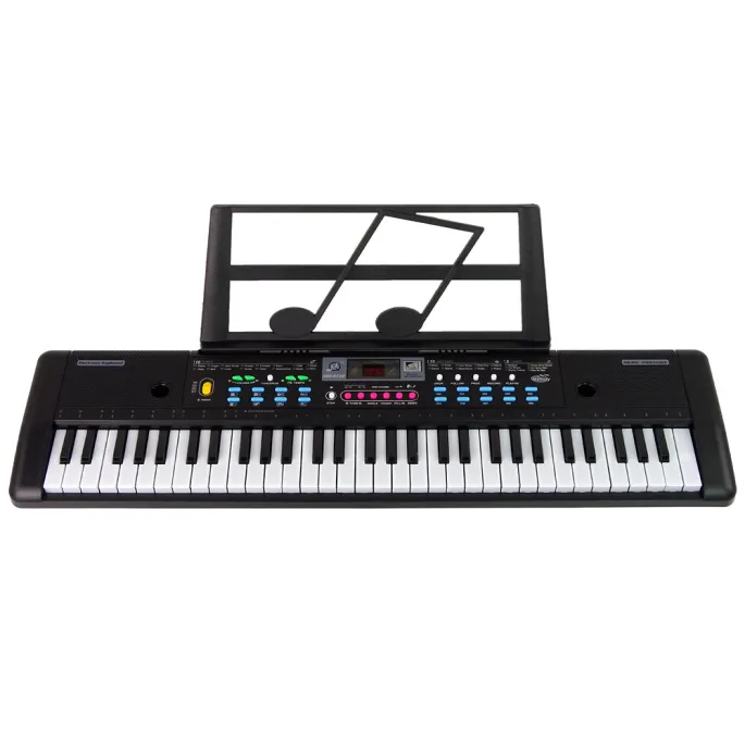 61-klawiszowy keyboard elektroniczny z mikrofonem dla młodych muzyków