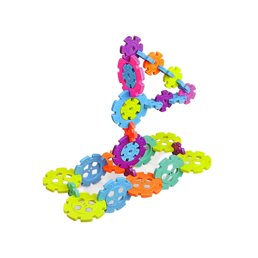 Kreatywne klocki konstrukcyjne w kształcie płatków śniegu dla dzieci