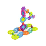 Kreatywne klocki konstrukcyjne w kształcie płatków śniegu dla dzieci