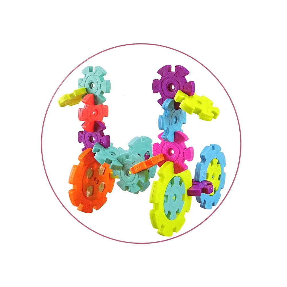 Bezpieczne klocki płatki śniegu idealne do rozwijania wyobraźni