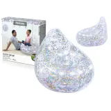 Dmuchany fotel brokatowy Bestway o wym. 72 x 72 x 64 cm dla dzieci i młodzieży