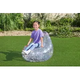 Wytrzymały fotel dmuchany z brokatem do relaksu w domu i ogrodzie