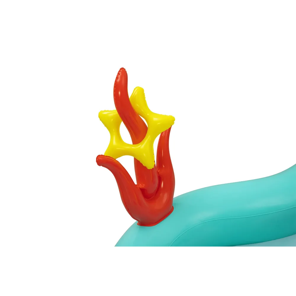 Wielofunkcyjny dmuchany plac zabaw o wymiarach 221 x 193 x 117 cm