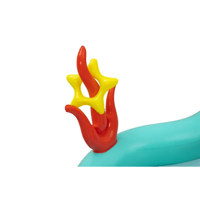 Wielofunkcyjny dmuchany plac zabaw o wymiarach 221 x 193 x 117 cm