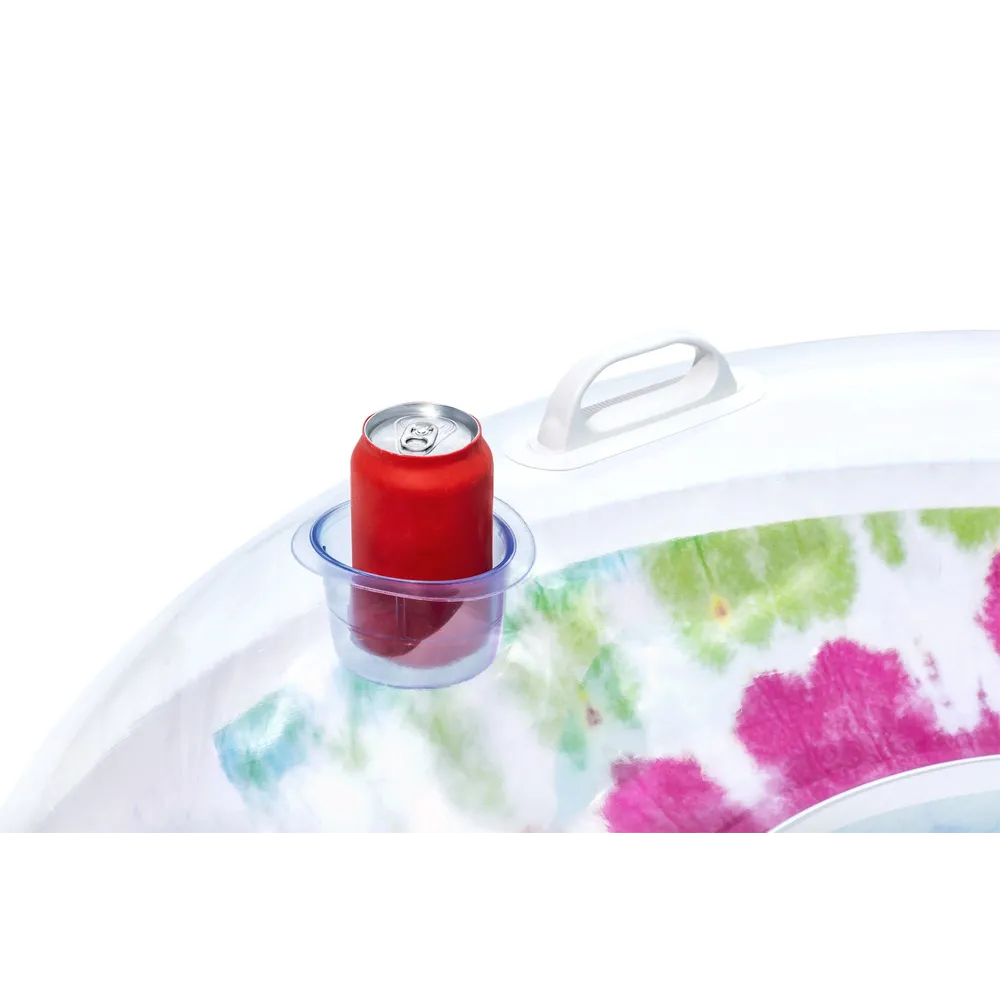 Letnie dmuchane koło do pływania z modnym wzorem tie dye 118 cm