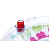 Letnie dmuchane koło do pływania z modnym wzorem tie dye 118 cm