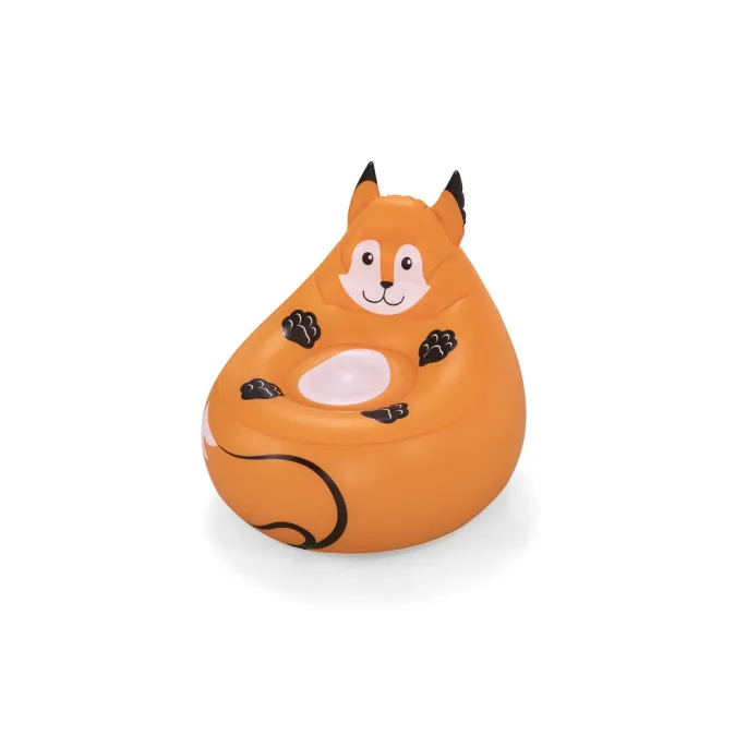 Fotel dmuchany Bestway z grafiką lisa idealny do pokoju dziecka