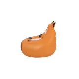 Kolorowy dmuchany fotel lis dla dzieci o wymiarach 72 x 72 x 64 cm