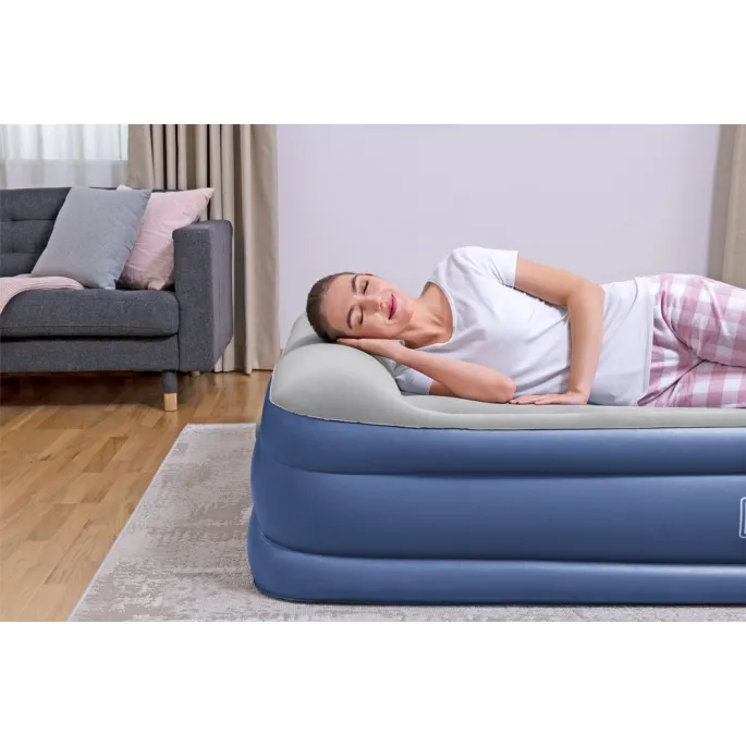 Trwały materac dmuchany dwuosobowy Bestway, przeznaczony do biwaku