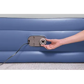 Komfortowy materac z miękką flokowaną powłoką Bestway 67630, 203x152x46 cm