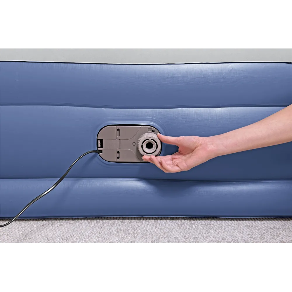 Komfortowy materac z miękką flokowaną powłoką Bestway 67630, 203x152x46 cm