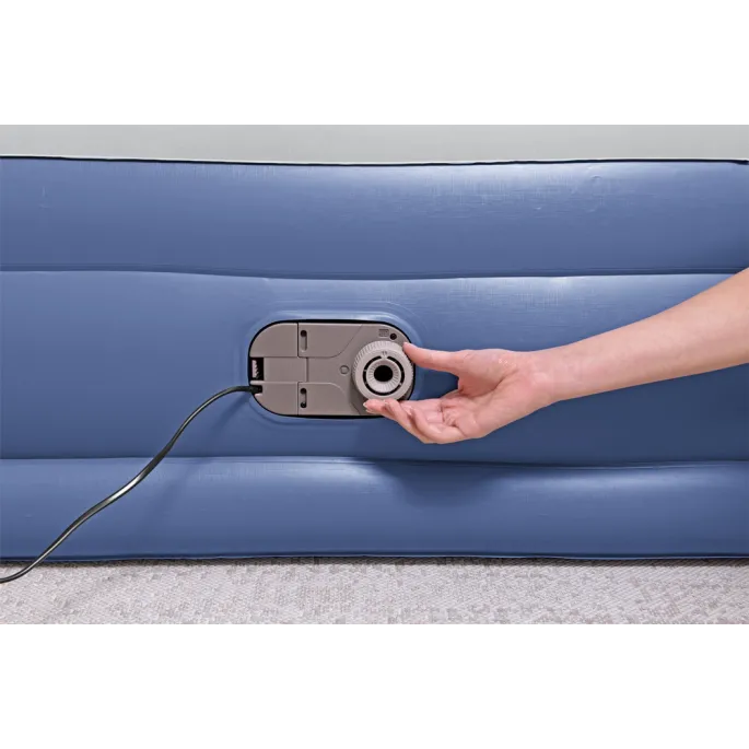 Komfortowy materac z miękką flokowaną powłoką Bestway 67630, 203x152x46 cm