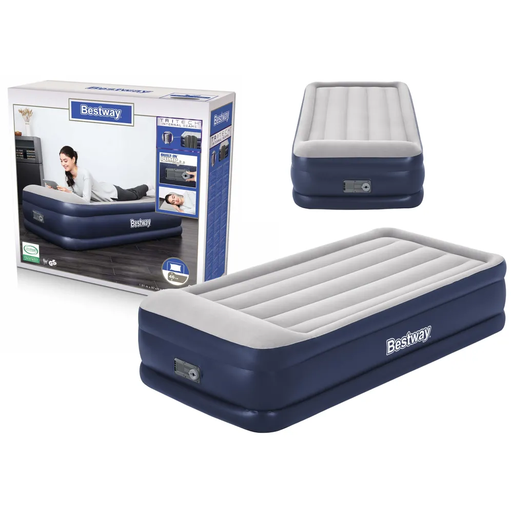 Dmuchany materac Bestway 191x97x46 cm z wbudowaną pompką elektryczną